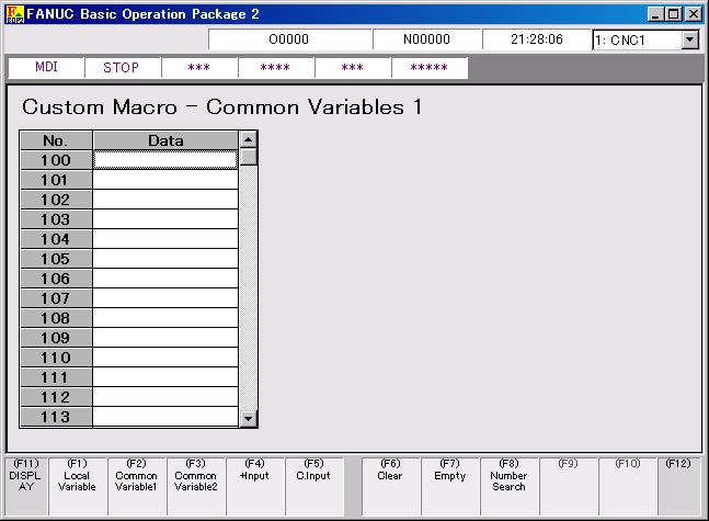 2.STANDARD OPERATION B-63924EN/01 2.4.4.1 Switching the type of custom macro variable A type of custom macro variables to be displayed and set can be selected.