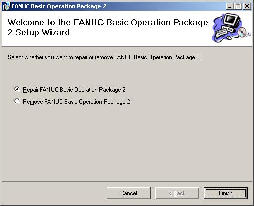 B-63924EN/01 1.SETUP 1.2 INSTALLING BASIC OPERATION PACKAGE 2 This section describes how to install Basic Operation Package 2.