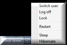 Lock The option Lock your PC and places your user account picture on the screen. Restart Choose this option if Windows program crashes which allows shuts down and reload itself.
