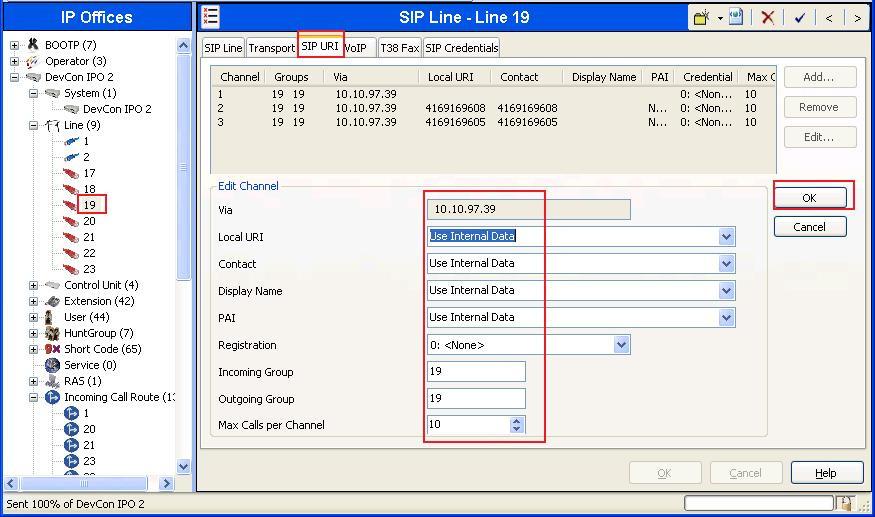 5.5.3 Administer SIP URI Settings SIP URIs entry must be created to match Calling Party Number for incoming calls or to present Calling Party Number for outgoing calls on the SIP Line.