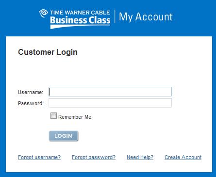 1. Enter the address http://myaccount.tw cbc.com into your w eb brow ser. You w ill be presented w ith a login screen. 2. Enter your user name and passw ord into the Username and Passw ord fields.