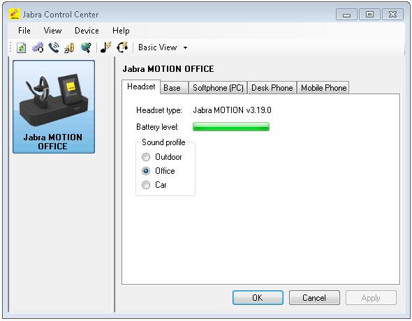 7. Configure Jabra Motion Office This section describes the configuration steps for Jabra Motion Office and Jabra PC Suite for operation with Avaya one-x Agent.
