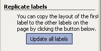 Continue to click on each field in the order in which you want the information to appear on the label, but do not enter any spaces, commas, carriage returns, etc. at this point. 4.