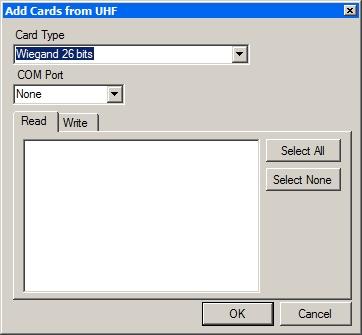 Enrolling Cards using a UHF Reader J. Enrolling Cards using a UHF Reader This option is available for users with a connect UHF reader. To enroll cards using a UHF reader: 1.
