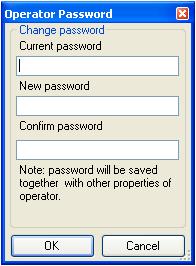 Setting Up a Site 8. Enter the operators password in the Password field and re-enter the password in the Confirm Password field.