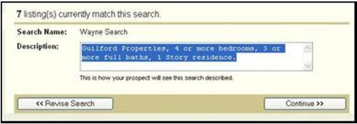The prospect s record and the property search will still be available after