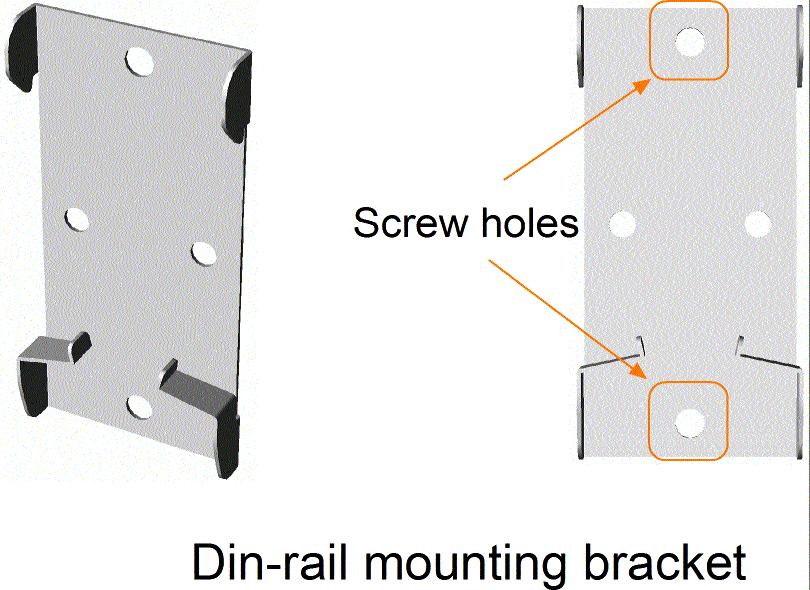 2.4 Din-Rail Mounting The steps to mount