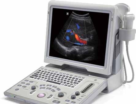7 kg (17 lb) 33973 MINDRAY DP-50 PORTABLE ULTRASOUND with 15" high resolution LCD monitor, 2 probe connectors, 320GB hard disk, 4 USB ports, multiple software package, without probes.