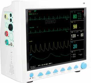 480-hour graphic and tabular trends for all parameters - 7 trace ECG waveforms simultaneous display - protection against interference from defibrillator - adult/pediatric measurement modes - visual