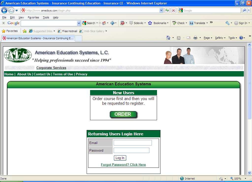 16. Returning to the User Home Page If the student left the test prior to completion, the User Home Page can be accessed by returning to the www.amedsys.