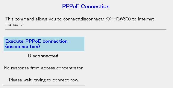 4.5.5 PPPoE Connection PPPoE Connection window allows you to manually initiate/stop your PPPoE connection to the ISP. To initiate the PPPoE Connection 1.