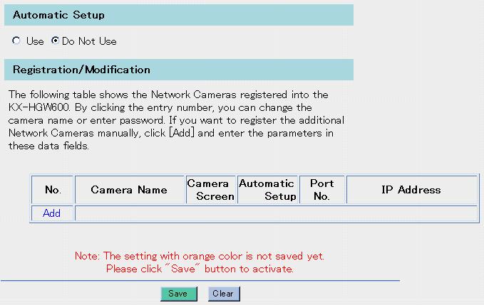 System Features Operating Instructions To set up your Network Camera manually To set up your Network Camera manually, follow the steps below. 1.