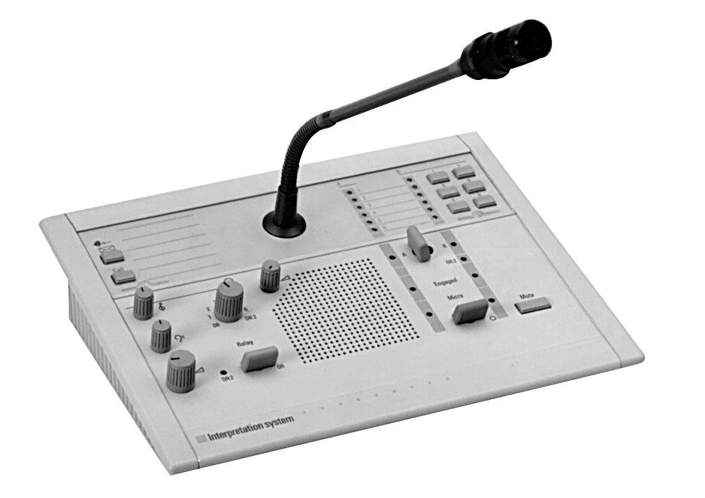 6-Channel Interpreter Desk with Loudspeaker LBB