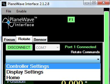 Set up PlaneWave Interface to Auto Connect Open and
