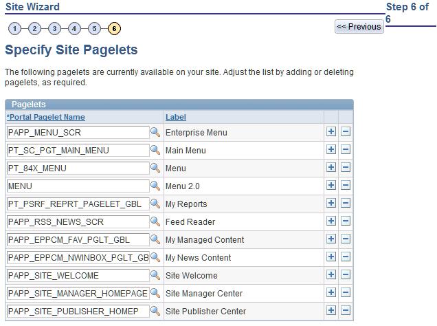 Managing Sites Chapter 18 Template Name This value is the content reference name assigned to the template in the PS_SITETEMPLATE template folder.