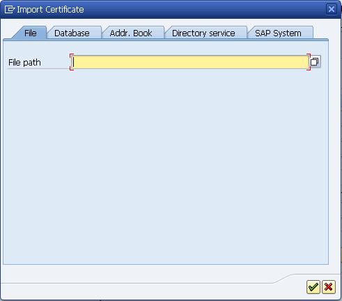 d. Browse to select the file for the exported ALM SSL certificate from the previous step. e. Add the certificate to certificate list by choosing Add to Certificate List in the Certificate pane.