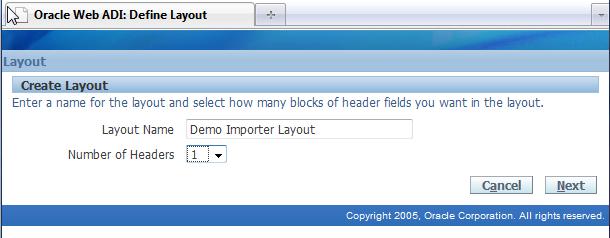 Layout fields will be displayed in two groups: required and optional