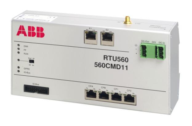 Data Sheet Communication Unit 560CMD11 Communication Unit 560CMD11 The SLC works as master for the RTU560 serial peripheral bus (I/O-Interface/ Wired-OR-Bus ).