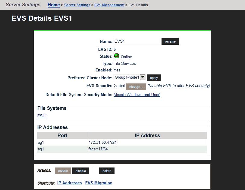 Field/Item Name rename EVS ID EVS identifier (same as Label in the previous page). Applies the new label entered in the Name field.