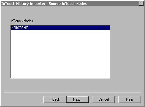 138 Chapter 6 3. Provide a login for the IndustrialSQL Server historian. The importer needs to connect to the historian to access information about imported InTouch nodes.