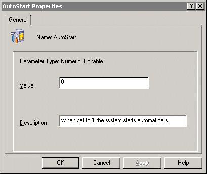 Viewing or Changing System-Wide Properties 181 3. Double-click the system parameter you want to edit. The System Parameter Properties dialog box appears. 4.
