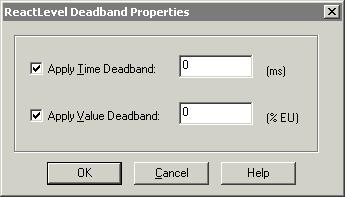 Configuring Events 215 Configuring a Deadband Action To configure a deadband action 1. In the Action Type list, select Deadband. 2. To add one or more tags for which to set a new deadband, click Add.