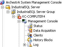 26 Chapter 1 If you click on Status, the details pane shows the overall status for the IndustrialSQL Server historian, such as whether the server is running, the number of system errors, and the time
