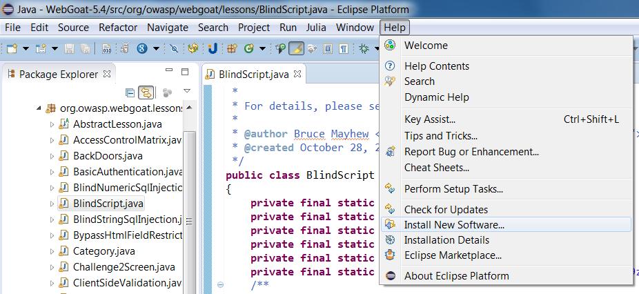 Introduction This user guide presents the Eclipse plugin of Julia.