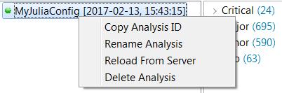 If you right click the name of the analysis in the le panel, you can Reload from the server the analysis results.