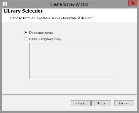 3. On the Create Survey Wizard Welcome page,