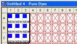 c. In the Dyes drop-down list, select the appropriate dye. The software applies the dye to the selected wells. d. Repeat steps a and b to configure the plate document with any additional custom dyes.