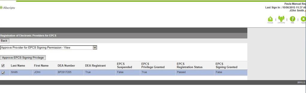 Enable EPCS/Second Factor Approval 1.