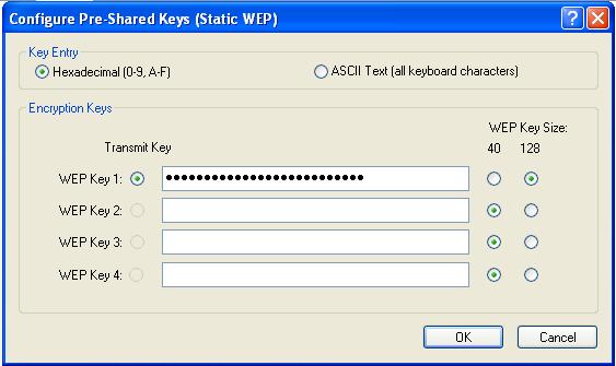Step 3 Configure WEP on PC2 using the client adapter utility In order to configure the WEP settings on the wireless client adapter, complete the following steps: a.