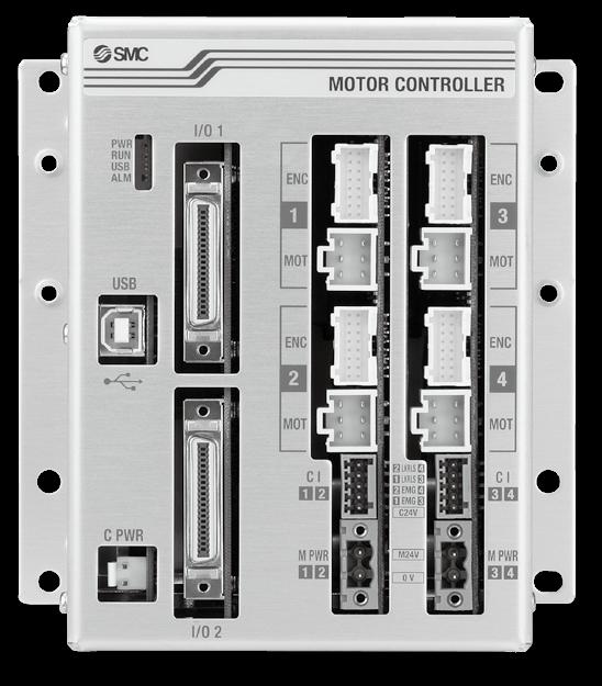 4 Axis Step Motor Controller Series JXC73/83 System Construction Provided by customer PLC Provided by customer. For details, refer to the WEB catalog.