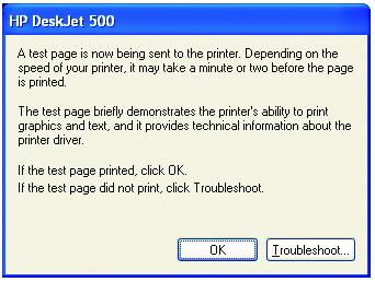Networking Basics Adding a local printer This screen gives you information