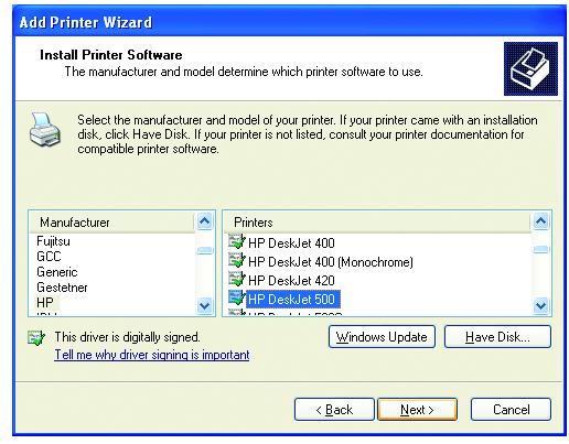 Networking Basics Sharing an LPR printer This screen will show you information about