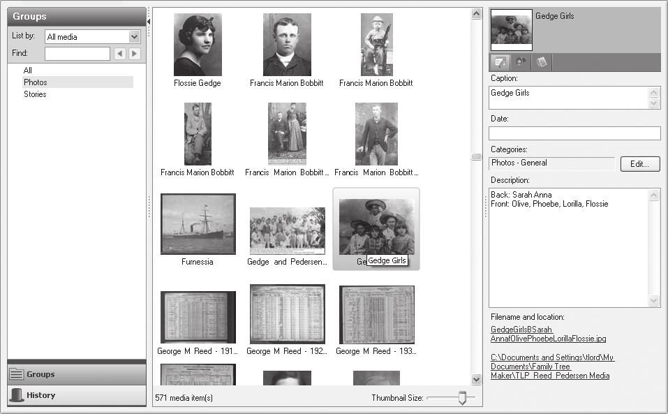 Family Tree Maker 2011 17 such as bitmaps, TIF files, JPEGs, and many others.
