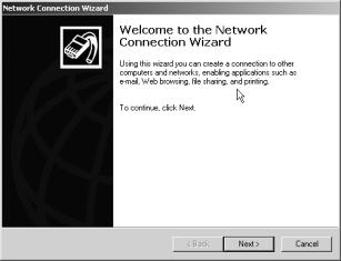 From the desktop of the remote computer: Click Start Programs Accessories Communications Networking and Dial-up Connections.