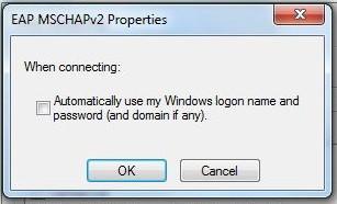 10 HSHS BYOD Wireless Connection Uncheck Automatically use my Windows logon name and password and click on
