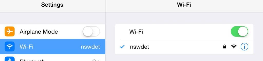 14 HSHS BYOD Wireless Connection b) Enter proxy settings Tap on icon next to detnsw.