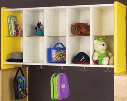 185# 1426A** Assembled Truck 1 Ctn. $ 651.00 1426A73 Individual compartments and coat hooks help teach children to take responsibility for their belongings.