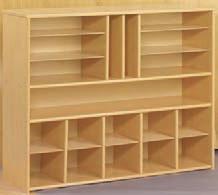 SPACESAVER BOOK Ecological, Economical, Child Friendly Choice of two woodgrain laminate finishes. With these units, you can store a wide variety of materials in just one place.