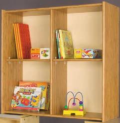 WALL Namgew Bamboo 2 adjustable shelves with center divider.