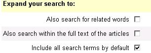 ) and phrase searches in quotes when performing a Basic Search. All results are in reverse chronological order, beginning with the most current item.