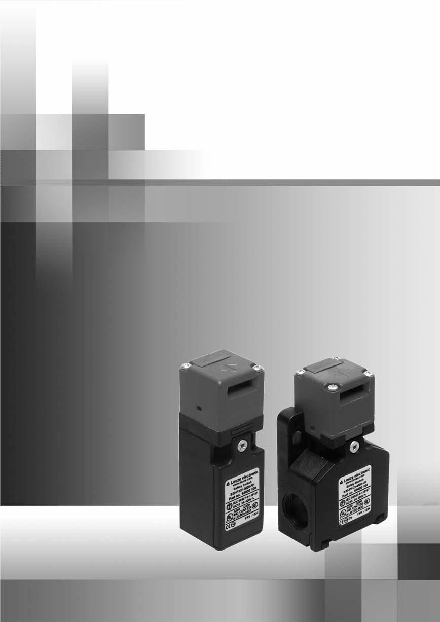 S0 Safety Switches EN 011/09-60760 We reserve the right
