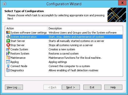 Open Configuration Wizard from the Windows Taskbar. Figure 62. Configuration Wizard 2.