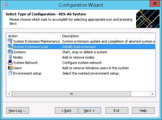 Configuration Wizard - Select System 4.