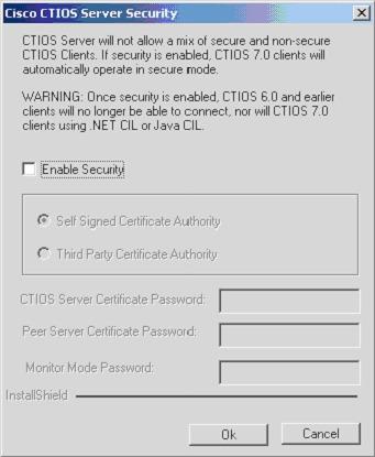 Install CTI OS Server HKEY_LOCAL_MACHINE\Cisco Systems, Inc.\CTI Desktop\CtiOs\BeepOnMsgReceived If the registry key does not exist or if its value is set to zero, the Chat control does not beep.