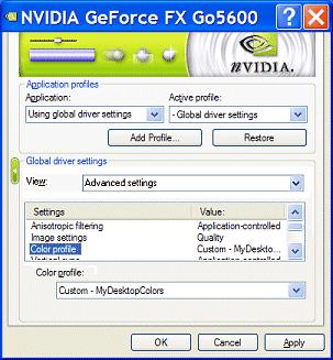Chapter 7 Configuring Key ForceWare Graphics Driver Features card you are using. Figure 7.