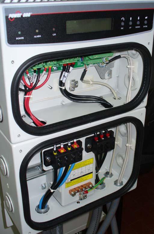 Installation and Operator s Manual Page 44 of 108 Input cables RS485 cables Output cables Alarm cable Ground cable Fig.